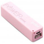 аккумулятор универсальный внешний Gmini GM-PB026-P, 2600mAh, розовый