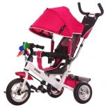 Трехколесный велосипед Moby Kids Comfort 10x8 EVA, вишневый