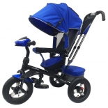 Трехколесный велосипед Moby Kids Comfort 360° 12x10 AIR, синий