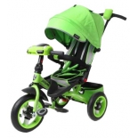 Трехколесный велосипед Moby Kids Leader 360° 12x10 AIR Car, зеленый