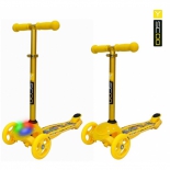трехколесный самокат Y-Scoo RT Trio Diamond 120 Kaleidoscope, желтый