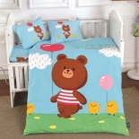 детское постельное белье DO&CO, сатин, пр.100х150 см, нав. 35х45*2, NICE