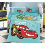 детское постельное белье DO&CO, сатин, пр.100х150 см, нав. 35х45*2, CAR