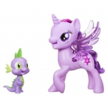 игрушки для девочек Набор Hasbro Сияние Поющая Твайлайт Спаркл и Спайк C0718
