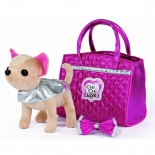 игрушка мягкая Simba Chi chi love Чихуахуа Гламур (с розовой сумочкой и бантом) 20 см