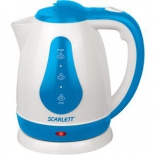 чайник электрический Scarlett SC-EK18P29 (1.8 л) белый/голубой