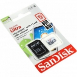 карта памяти SanDisk Ultra microSDHC Class 10 UHS-I 48MB/s 32GB + ПО и SD-адаптер