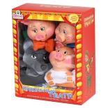 набор игровой для игры на улице Кукольный театр Весна В2929 4 персонажа с ширмой №2