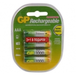 аккумулятор универсальный GP 100AAAHC-С4 (Ni-MH, 970 мАч, 4 шт.)