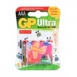 батарейка GP Ultra Alkaline 24А AАA - 4 шт. на блистере фонда Подари Жизнь