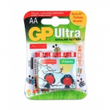 батарейка GP Ultra Alkaline 15А AA - 4 шт. на блистере фонда Подари Жизнь