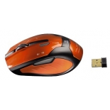 мышь Hama H-52390 Optical Mouse, оранжево-черная