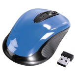 мышка Hama AM-7300 sky-blue USB, голубая