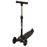 трехколесный самокат EVO Kids M-5 D со светящимися колесами, черный