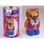 аппликация Мозаика из пайеток Волшебная мастерская 3D Мишка (3D-03)