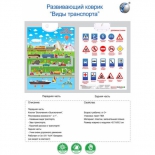 детский плакат Наша Игрушка Виды транспорта (двусторонний, 3 режима игры) F418