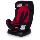 автокресло детское Baby Care Nika 0-1-2 (0-25 кг), черное/красное
