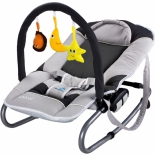 шезлонг детский Caretero Astral grey, серый