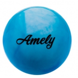 мяч гимнастический Amely AGB-101, 19 см, синий/белый