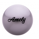 мяч гимнастический Amely AGB-101, 15 см, серый