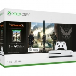 игровая приставка Microsoft Xbox One S 234-00882, белая (в комплекте игра Tom Clancys)