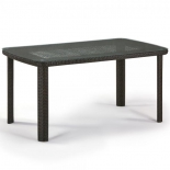 стол садовый Afina T51A-W53-150x85 (плетеный) Brown