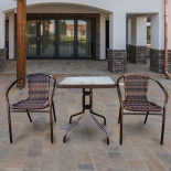 комплект садовой мебели Afina Асоль-2B TLH-037BR2/060SR-60х60 Brown