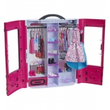 мебель для кукол Mattel Barbie (DMT57) розовый шкаф модницы