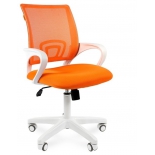 кресло офисное Chairman 696 белый пластик TW-16/TW-66, оранжевый 7014838