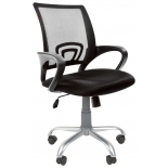 кресло офисное Chairman 696 Silver TW черный (7027371)