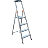 лестница монтажная Стремянка Krause SAFETY 128942 4 ступ. с полочкой
