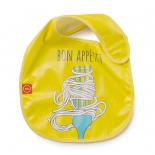 детское питание Нагрудник Happy Baby Waterproof Baby Bib желтый