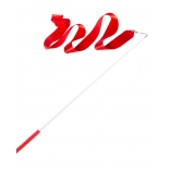 лента гимнастическая Amely AGR-201 4м, с палочкой 46 см, red