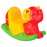 качалка детская Pilsan Happy Elephant (06-165), красный/зеленый
