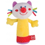 игрушка Happy Baby погремушка Кот с пищалкой 330358