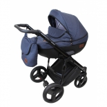 коляска Bruca Spirit (790) 2 в 1 Cloth Wave, синяя