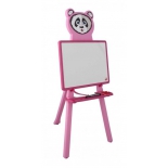 товар для детского творчества Магнитно-маркерная доска Pilsan Panda Blackboard (03-418-T), розовая