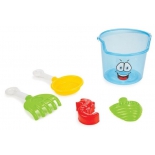 набор игровой для игры на улице Pilsan Cute Bucket (06-117) для пляжа и песочницы