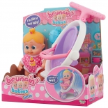 кукла Bouncin Babies Бони с коляской, 16 см, 803004 (пластик)