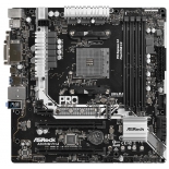 материнская плата ASROCK AB350M Pro4 R2.0 Soc-AM4 AMD B350 mATX DDR4 SATA3 USB3.0 VGA/DVI/HDMI