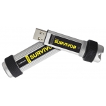 usb-флешка Corsair Survivor USB 3.0 128GB (CMFSV3B), серебристо-черная