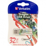 usb-флешка Verbatim Store n Go Mini 49899 32GB, белая/рисунок