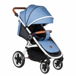 коляска Coletto Joggy (белая рама) индиго