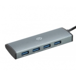 USB-концентратор Digma HUB-4U3.0-UC-G серый