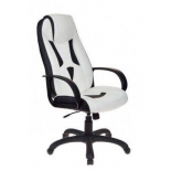 игровое компьютерное кресло Бюрократ VIKING-8/WH+BLACK белый/черный искусственная кожа