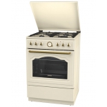 плита Gorenje GI62CLI (газовая, 4 конфорки), бежевая
