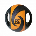 медицинбол Original Fit.Tools FT-DHMB-08 с хватами 8 кг, черно-оранжевый