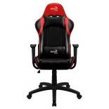 игровое компьютерное кресло AeroCool AC100 AIR, чёрно-красное