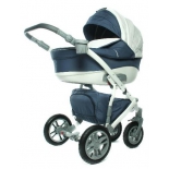 коляска Lepre Formula 09 (42092) Ткань+Экокожа Синяя с Белым