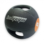 медицинбол BodyGym 1221-30-8 с хватами 8 кг, черный